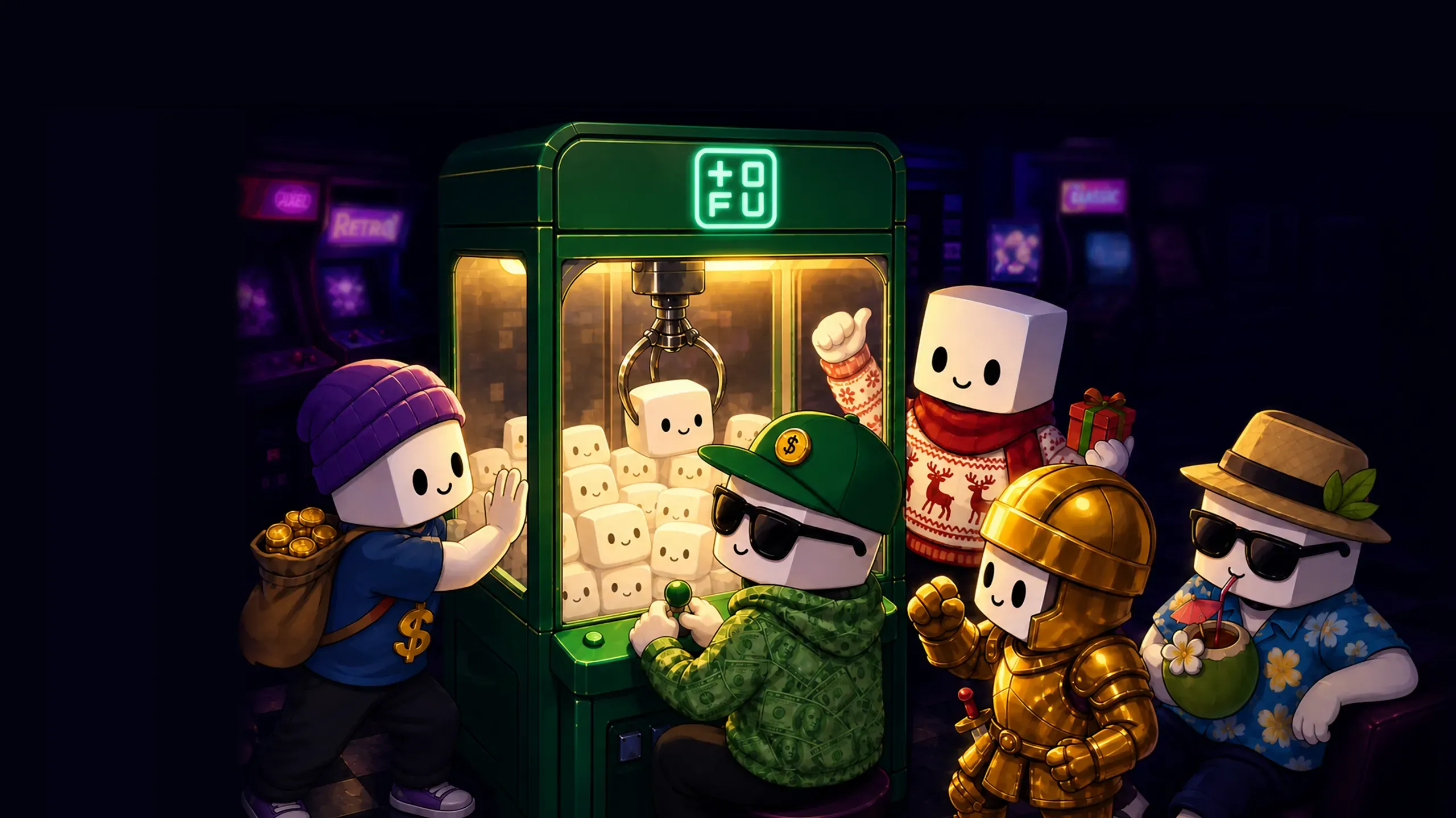 The Trading Drops claw machine